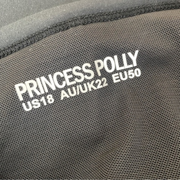 Princess Polly Black Feel Good Contour Activewear Catsuit Size 18 - Picture 6 of 9